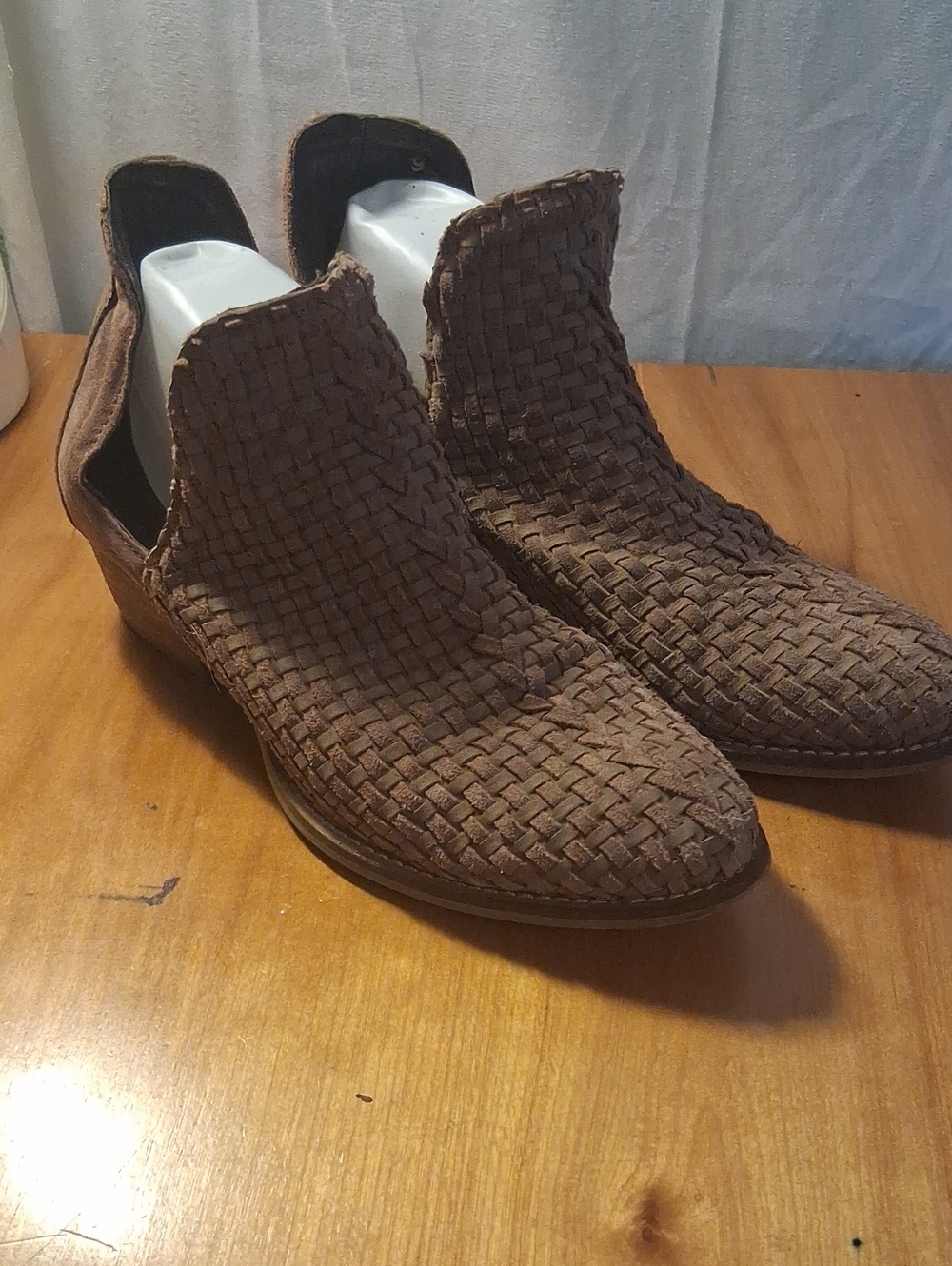 Very Volitile Women's Woven Slip-On Dress Shoes - Brown Size 9